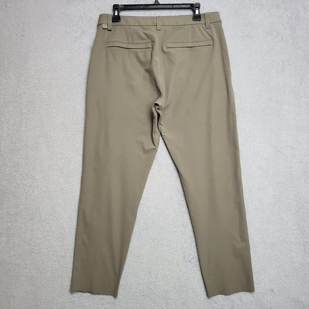 Lululemon Pants Mens 32x26 Brown ABC Classic Fit Warpstream Cut Off Distressed